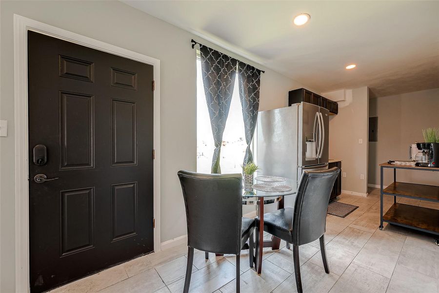 View of dining, lots of natural lighting. View of dining, lots of natural lighting.