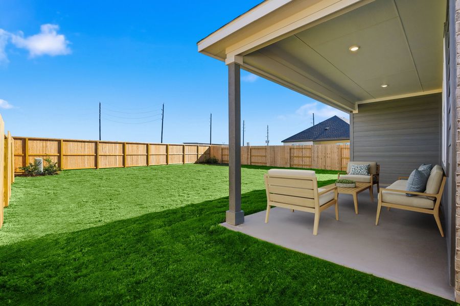 Exterior details and patio area of a home in Hockley Meadows, Hockley (Image 3).