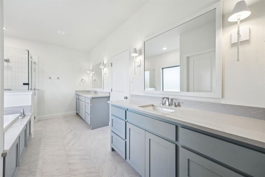 Furnished interior view inside a new home in The Reserve At Brock, Weatherford (Image 16).