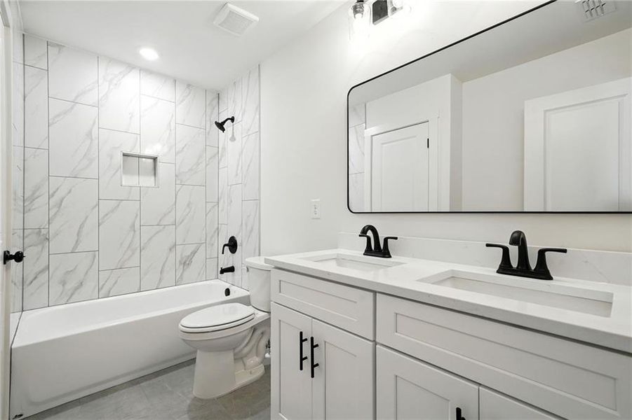 Furnished interior view inside a new home in , Cartersville (Image 9). Furnished interior view inside a new home in , Cartersville (Image 9).