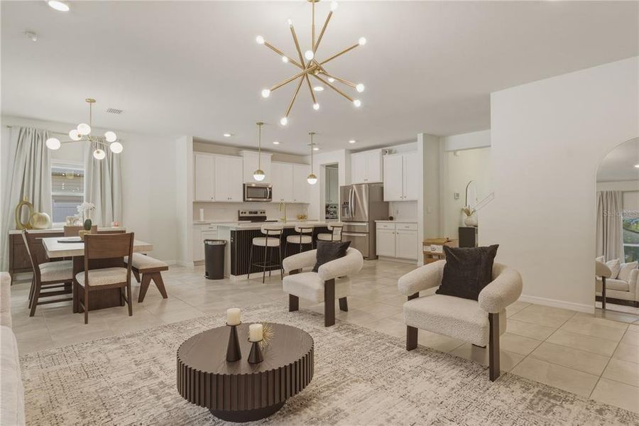 Furnished interior view inside a new home in Briarwood, Alachua (Image 6).
