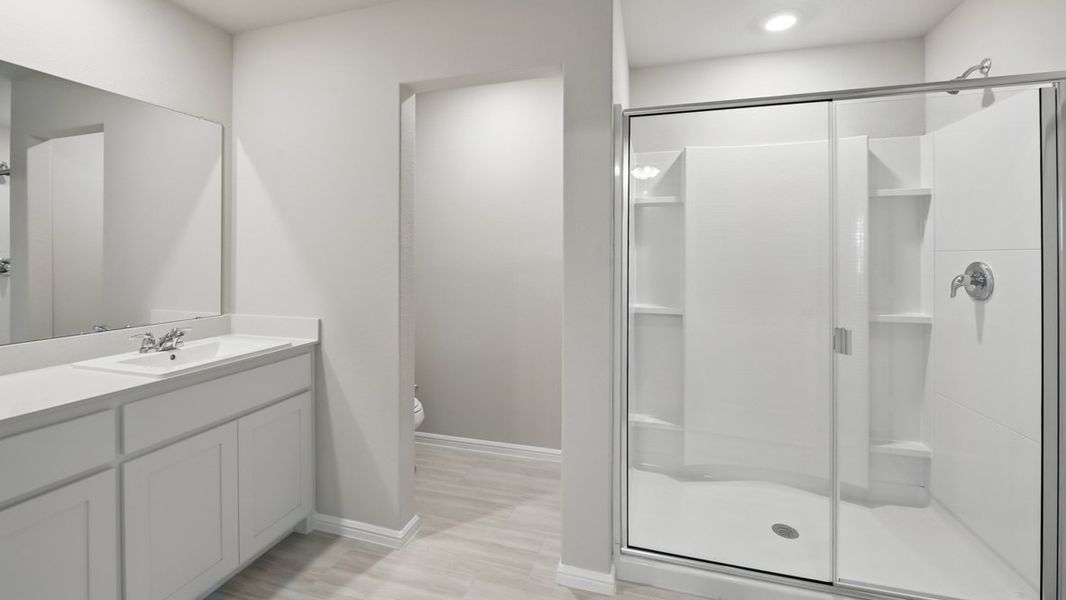 Furnished interior view inside a new home in Monarch at the Meadows, Ponder (Image 12).