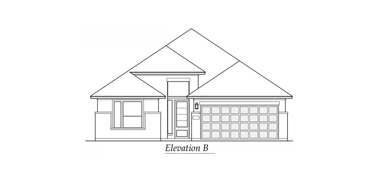Exterior rendering of this home design in The Woodlands Hills, Willis, TX (Image 4).