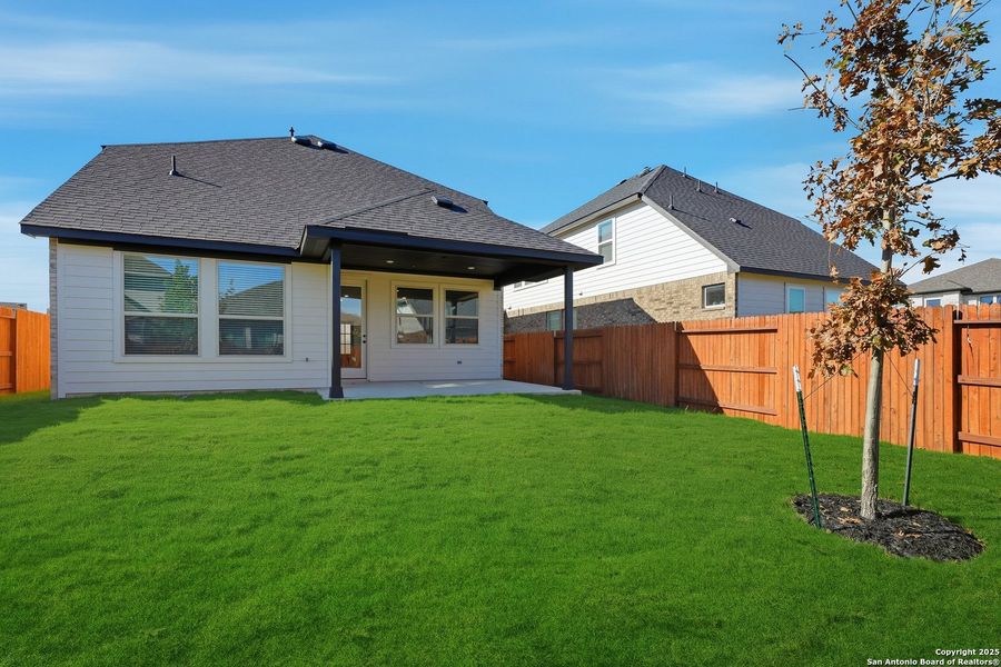 Exterior details and patio area of a home in Stillwater Ranch, San Antonio (Image 29). Exterior details and patio area of a home in Stillwater Ranch, San Antonio (Image 29).