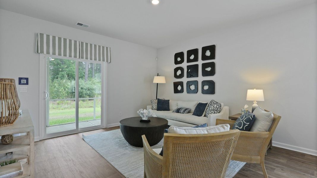 Representative furnished interior of a home built from the Glenwood by D.R. Horton in Pine Hills at Cane Bay, Summerville (Image 15).