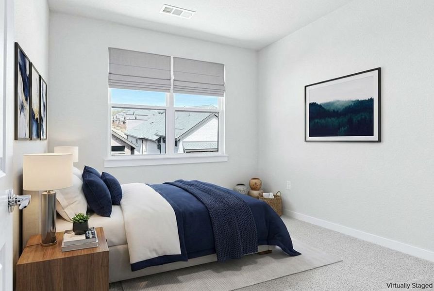Furnished interior view inside a new home in Willow Grove Townhomes, Melissa (Image 16).