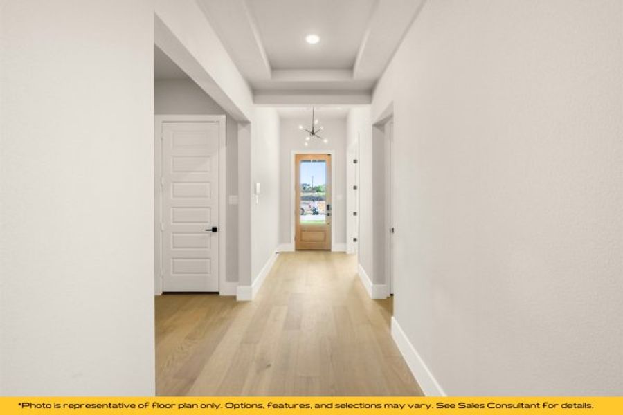 Representative unfurnished interior of a home built from the Tahoe by Stonefield Homes in Heath Golf and Yacht Club, Rockwall (Image 23).