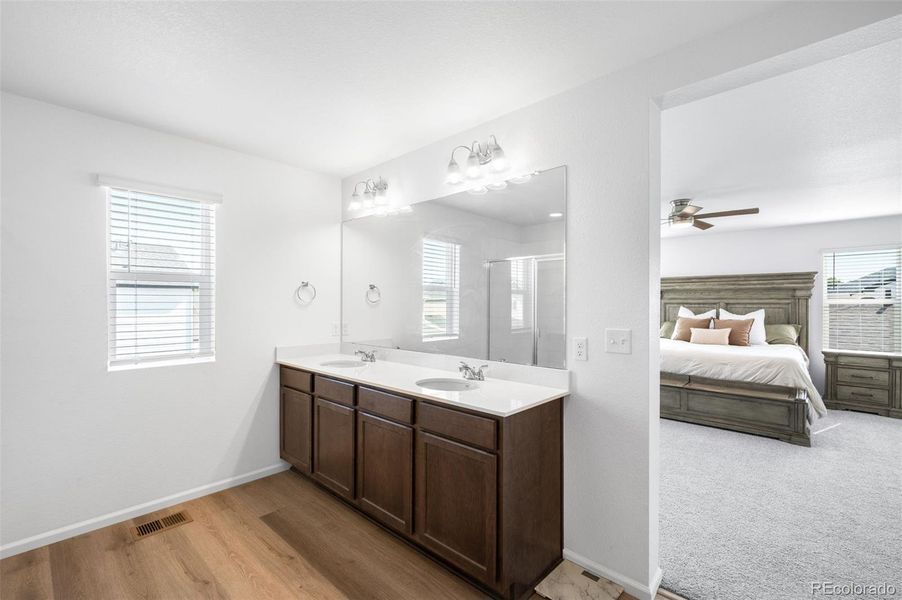 Furnished interior view inside a new home in Thompson River Ranch, Johnstown (Image 9).