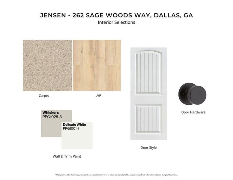 Sample of building materials used in homes in Sage Woods, Dallas (Image 5).