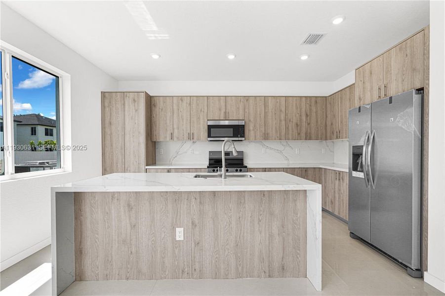 Furnished interior view inside a new home in , Miami (Image 18).