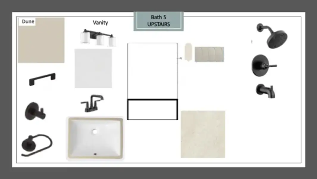 Sample of building materials used in homes in Rio Vista at Kelly Ranch, Aledo (Image 33).