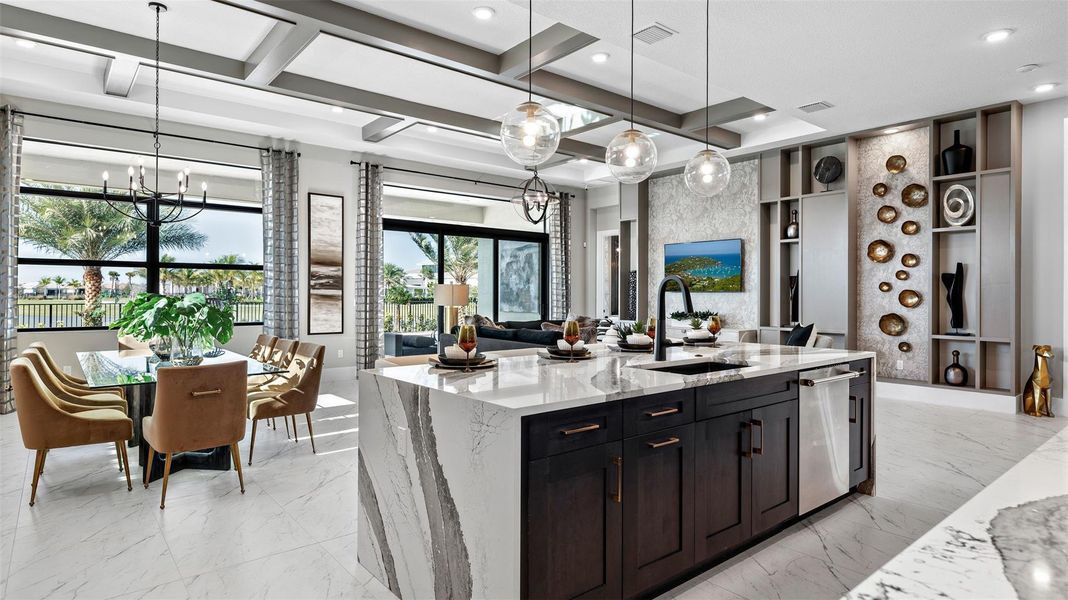 Furnished interior view inside a new home in Cresswind Palm Beach at Westlake, Westlake (Image 11).