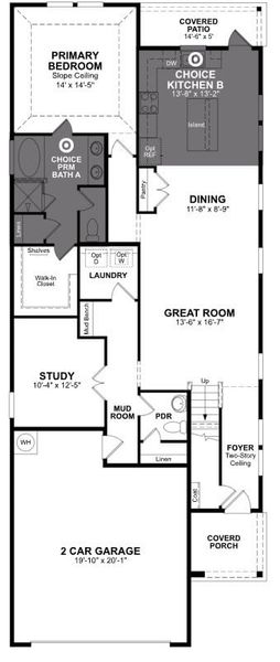 2D floor plan layout of this home in Churchill, Anna, TX (Image 4).