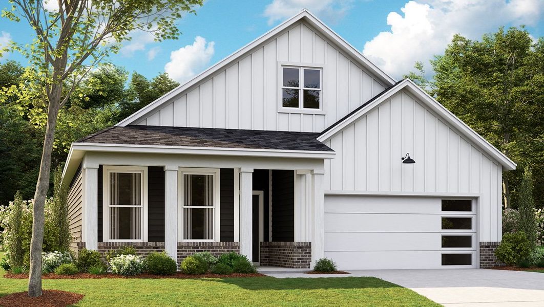 Representative exterior photo of a completed home built from the ARLINGTON by D.R. Horton in Nexus South, Gallatin, TN (Image 1).