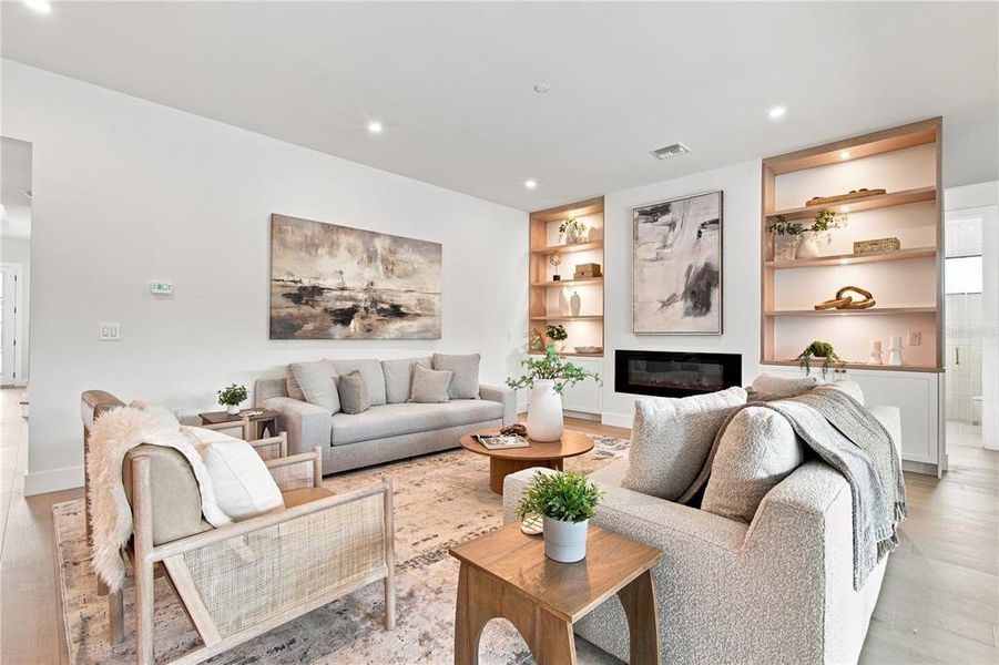Furnished interior view inside a new home in , Tampa (Image 9).