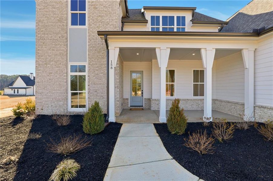Exterior details and patio area of a home in , Rydal (Image 3).