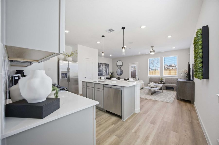 Furnished interior view inside a new home in Pinehaven, Houston (Image 31). Furnished interior view inside a new home in Pinehaven, Houston (Image 31).