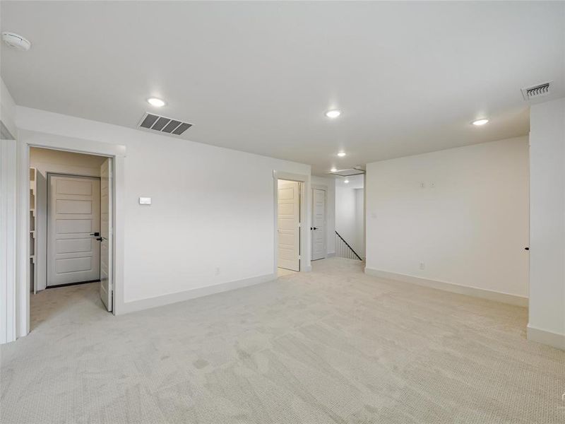 Loft with walk-in storage closet Loft with walk-in storage closet