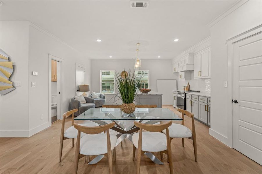 Furnished interior view inside a new home in , Fort Worth (Image 12).