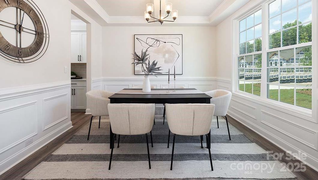 Furnished interior view inside a new home in Falls Cove, Troutman (Image 24).