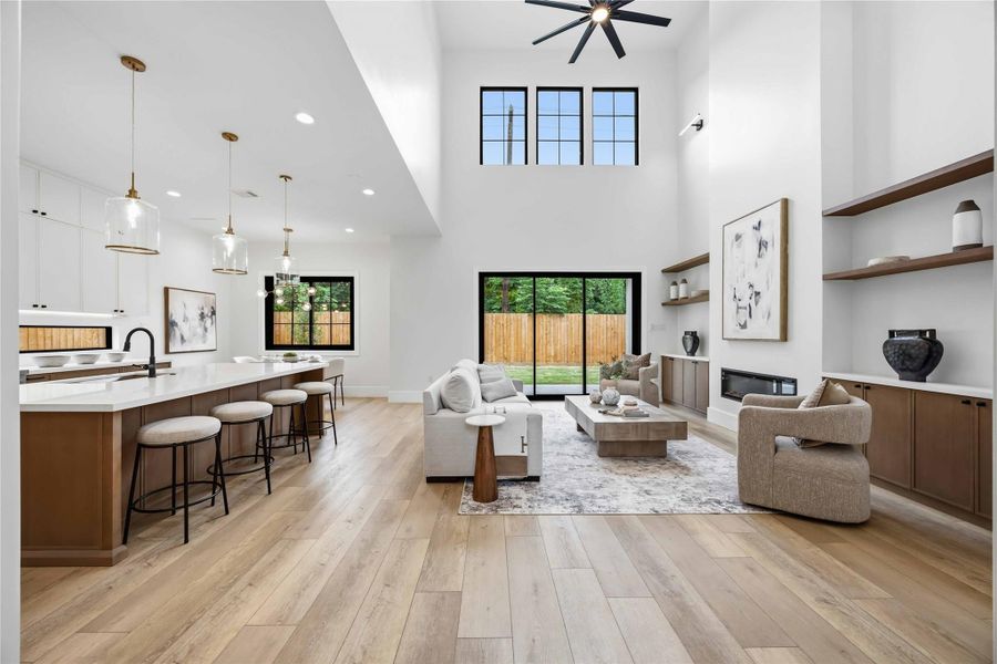 Furnished interior view inside a new home in , Houston (Image 17).