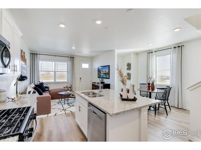 Furnished interior view inside a new home in Revere at Johnstown, Johnstown (Image 16).