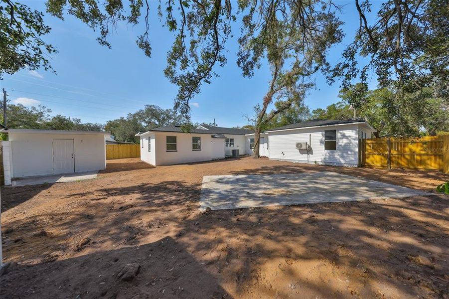 Exterior details and patio area of a home in , Tampa (Image 4). Exterior details and patio area of a home in , Tampa (Image 4).