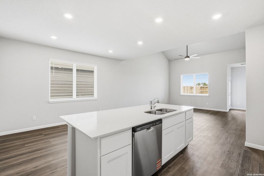 Furnished interior view inside a new home in Timber Creek, San Antonio (Image 13).