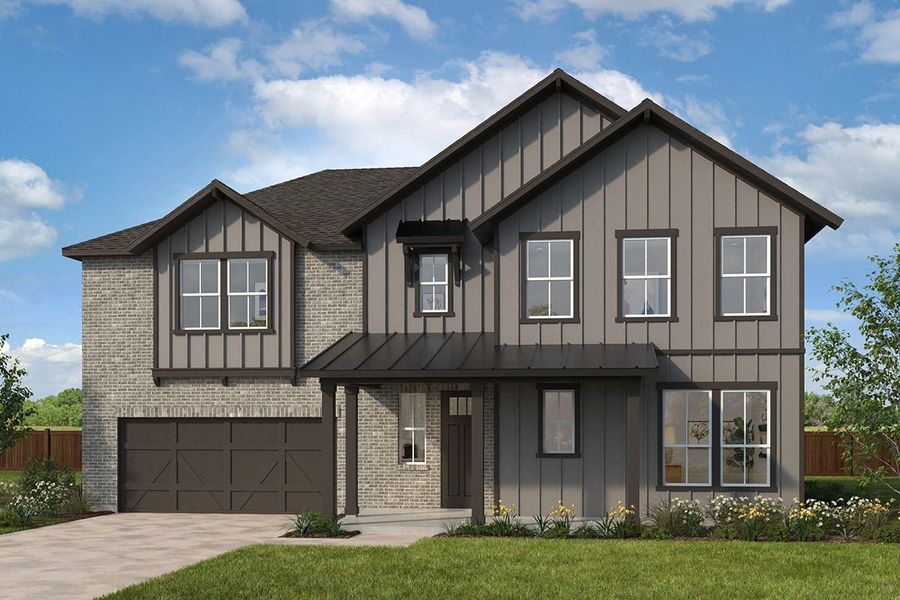 Front exterior of a home in the Sierra Vista at Kelly Ranch community, located in Aledo, TX (Image 21).