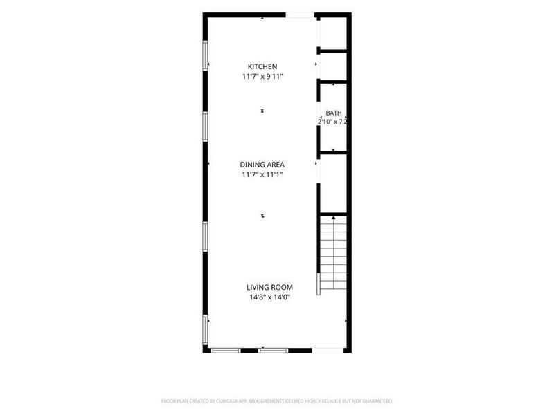 2D floor plan layout of this home in , Atlanta, GA (Image 5).