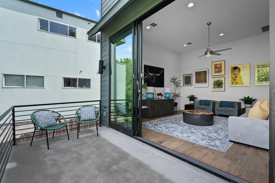 Furnished interior view inside a new home in Agave, Austin (Image 24).