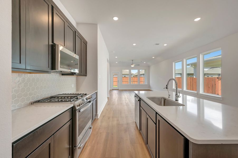Furnished interior view inside a new home in The Meadows, Denton (Image 9).
