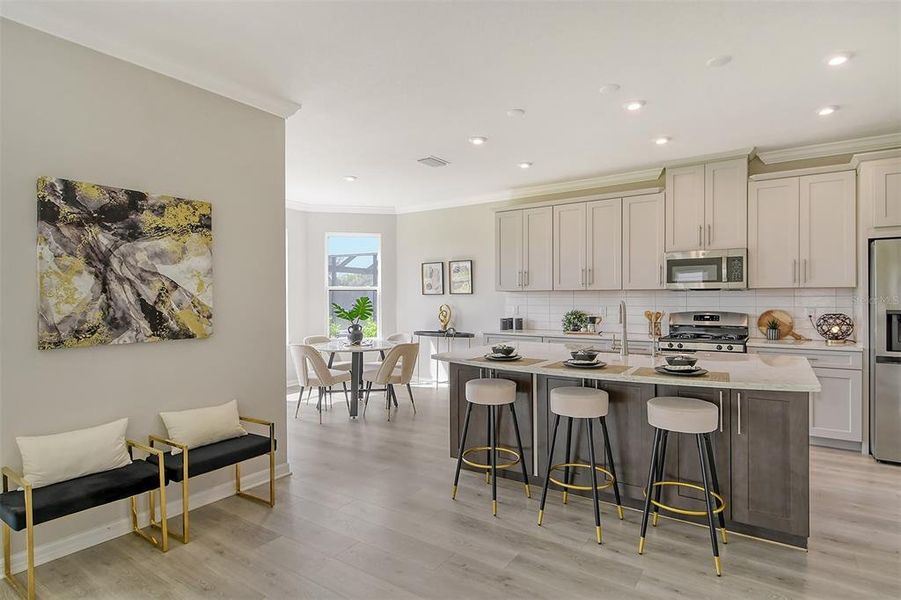 Furnished interior view inside a new home in , Nokomis (Image 40).