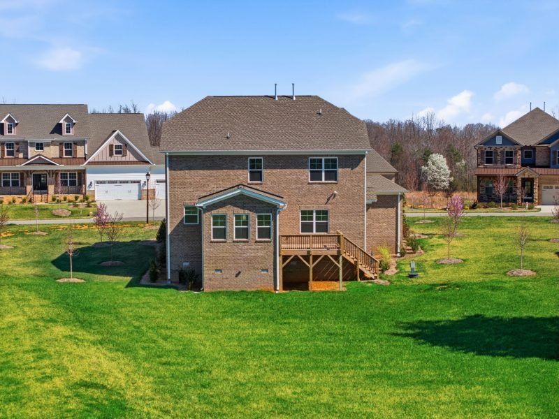 Representative exterior details of a home built from the Fairfield Lux by Keystone Homes NC in Weybridge, Burlington (Image 56).