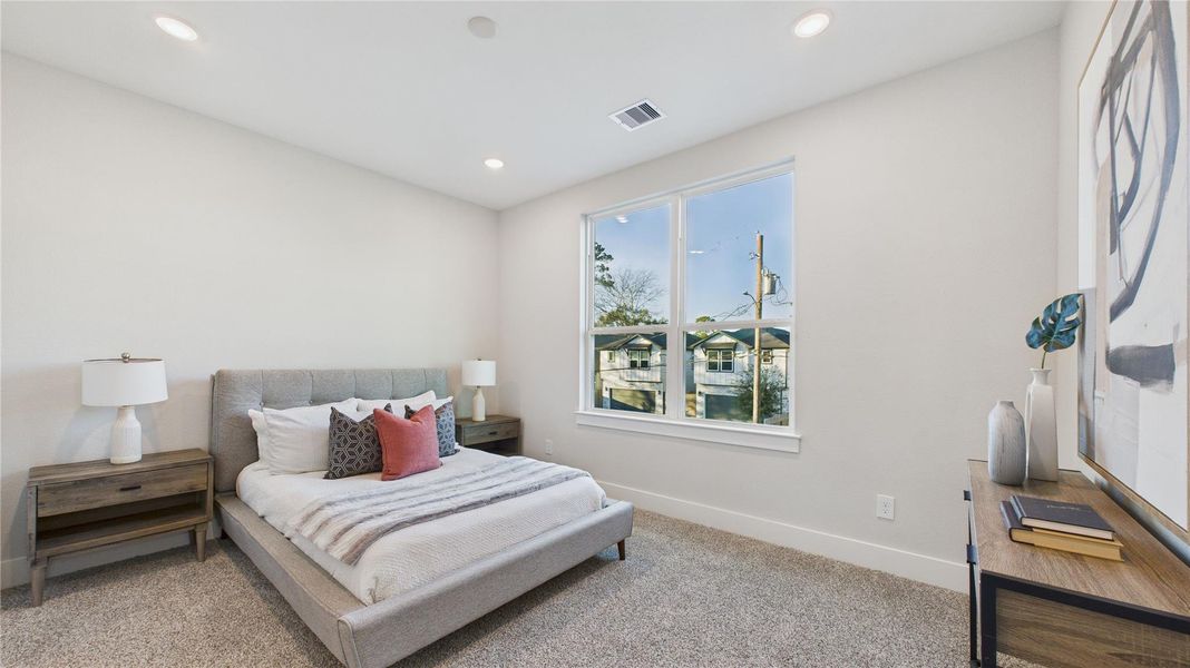 Furnished interior view inside a new home in , Houston (Image 11).