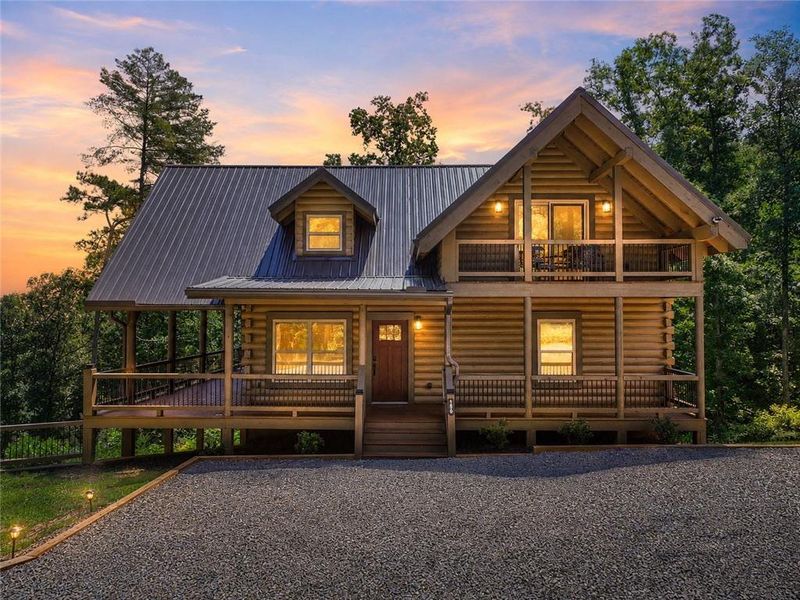 Front exterior of a new home in , Ellijay, GA, highlighting curb appeal (Image 17).
