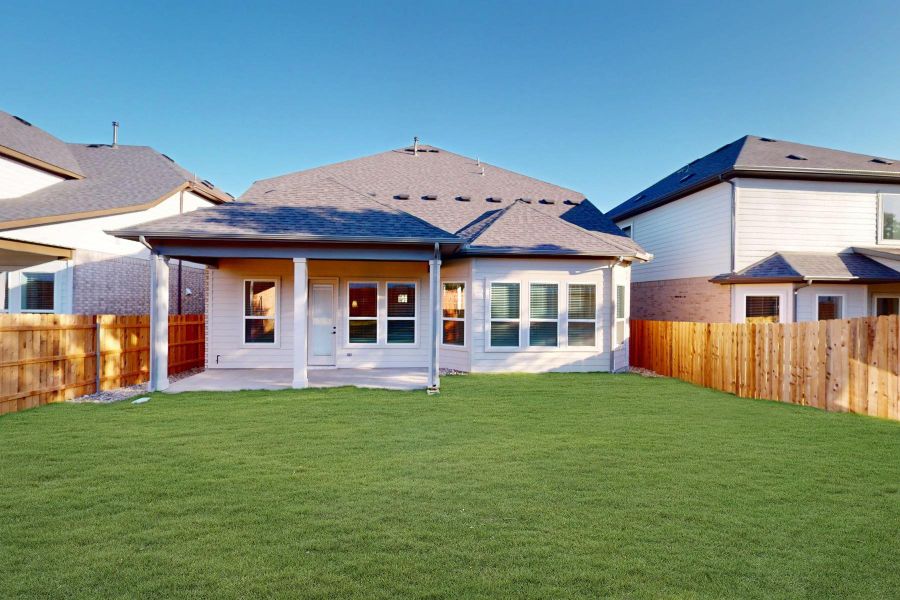 Exterior details and patio area of a home in Edgewood, Leander (Image 18). Exterior details and patio area of a home in Edgewood, Leander (Image 18).