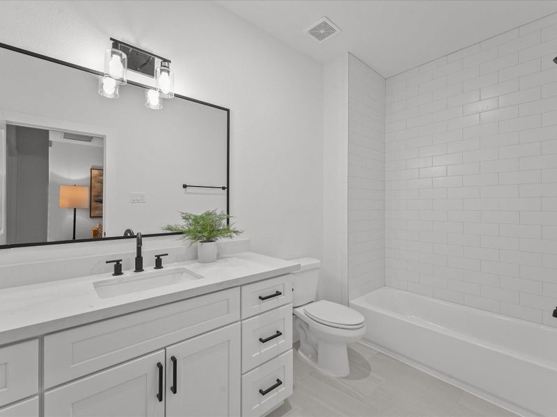 Furnished interior view inside a new home in , Houston (Image 17). Furnished interior view inside a new home in , Houston (Image 17).