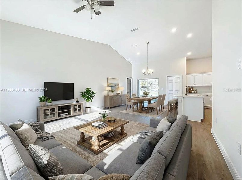Furnished interior view inside a new home in , Citrus Springs (Image 7).