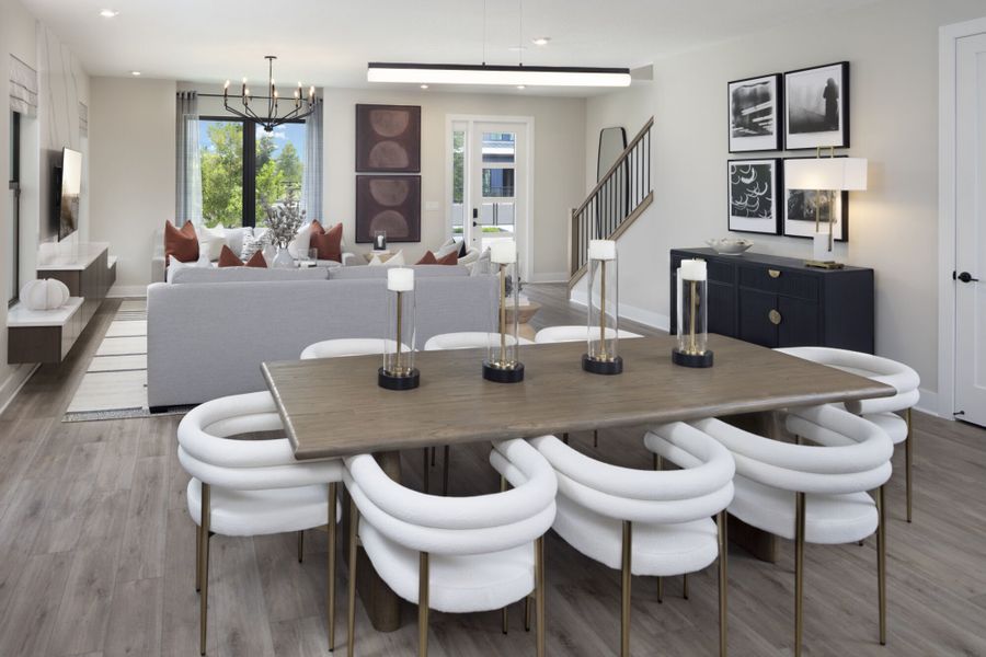 Representative furnished interior of a home built from the Gloriosa by Mattamy Homes in Newfield - Rosette Park, Palm City (Image 5).