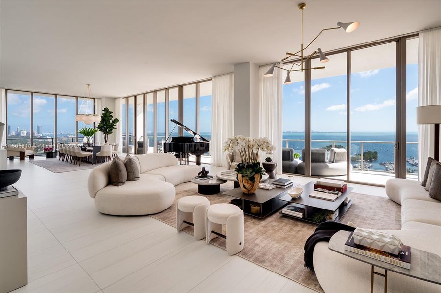 Furnished interior view inside a new home in Mr. C Residences, Miami (Image 14).