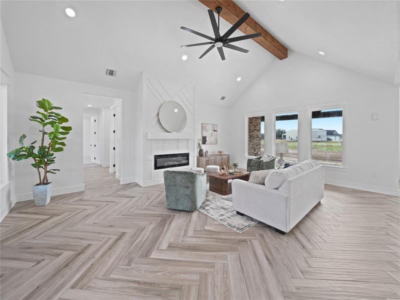 Furnished interior view inside a new home in , Weatherford (Image 6).