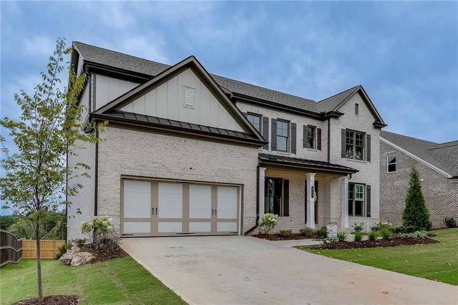 Front exterior of a new home in , Buford, GA, highlighting curb appeal (Image 8).
