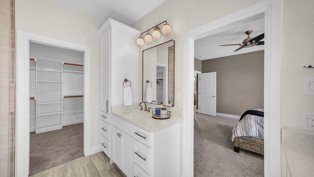 Representative furnished interior of a home built from the Clementine by Zeal Home Builders in Saddle Crest Estates, Weatherford (Image 55).