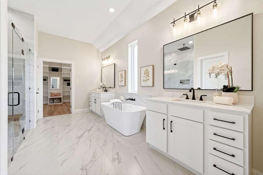 Furnished interior view inside a new home in , Royse City (Image 32).