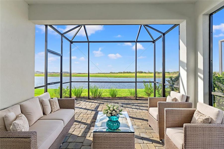 Exterior details and patio area of a home in Palm Grove, Lakewood Ranch (Image 3). Exterior details and patio area of a home in Palm Grove, Lakewood Ranch (Image 3).