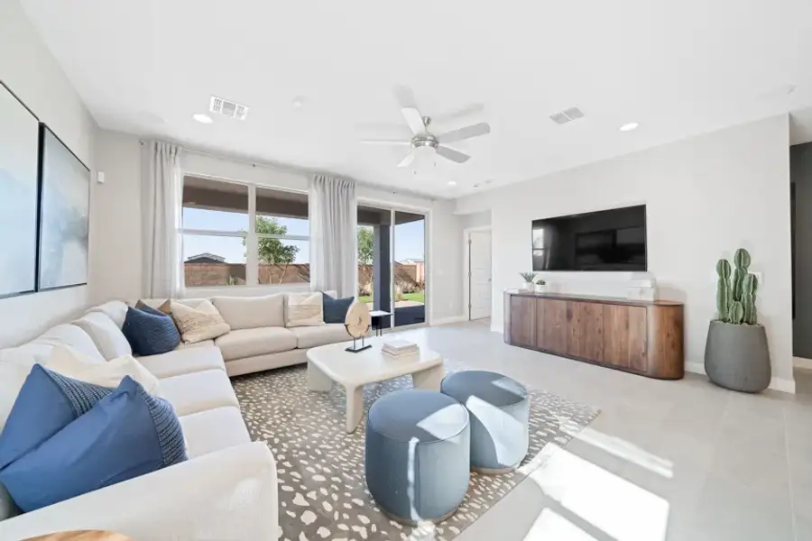 Furnished interior view inside a new home in Combs Ranch, San Tan Valley (Image 11). Furnished interior view inside a new home in Combs Ranch, San Tan Valley (Image 11).