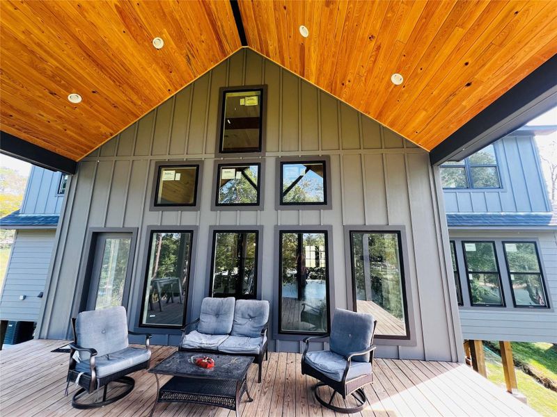 Back deck that will have railing