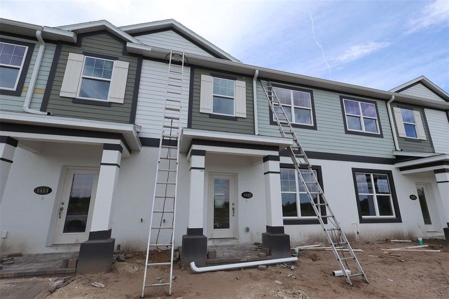 In-progress construction of a new home in Center Lake on the Park, St. Cloud, FL (Image 11).
