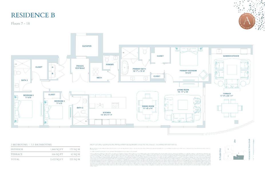 Residence B Floors 7-18